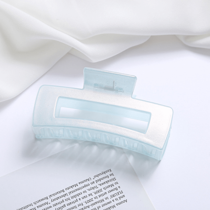 5pc Pearlescent Rectangle Hair Claw for Women