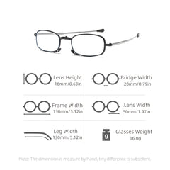 Foldable Anti Light Glasses For Reading Office Presbyopic Glasses
