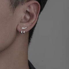 Vintage Men's Punk Earring Detachable Dual Purpose Stud Earring