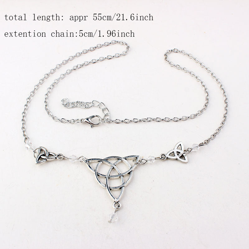 Gothic Irish Knot Head Piece Crystal Magic Wizard Rune Symbol Hair Accessory