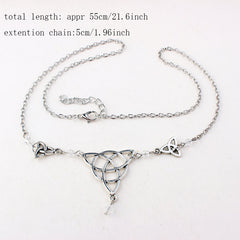 Gothic Irish Knot Head Piece Crystal Magic Wizard Rune Symbol Hair Accessory