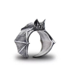 Retro Punk Style Bat Ring Halloween Ring Men