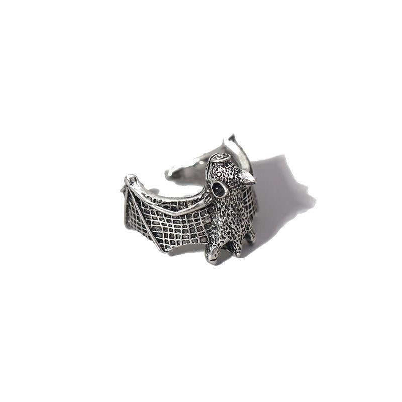 Retro Punk Style Bat Ring Halloween Ring Men