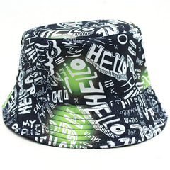 Men's Letter Print Fisherman Hat Outdoor Sunshade Hat