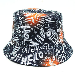 Men's Letter Print Fisherman Hat Outdoor Sunshade Hat