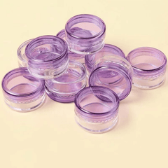 10pcs Plastic Cream Pot Jars Cosmetic Sample Containers 5g
