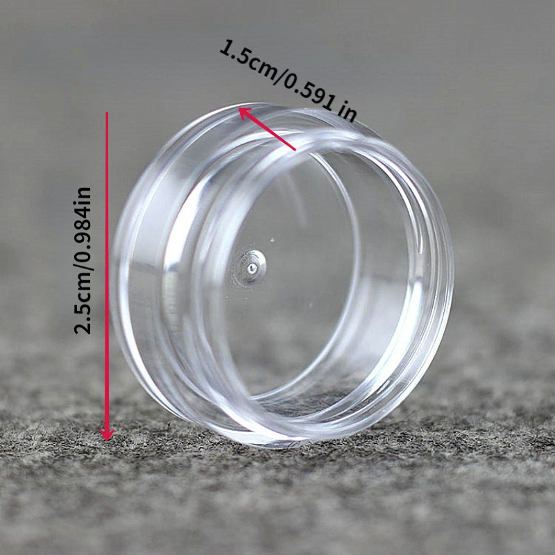 10pcs Plastic Cream Pot Jars Cosmetic Sample Containers 5g