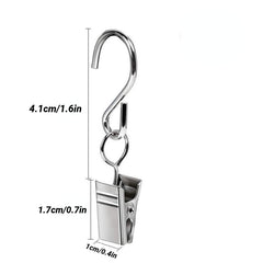 5pcs Stainless Steel Curtain Clips with Hook for Art Craft Display