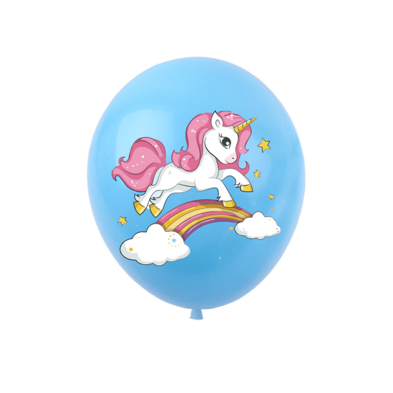 Unicorn Balloon Cartoon Pony Pattern 30 Latex Balloon