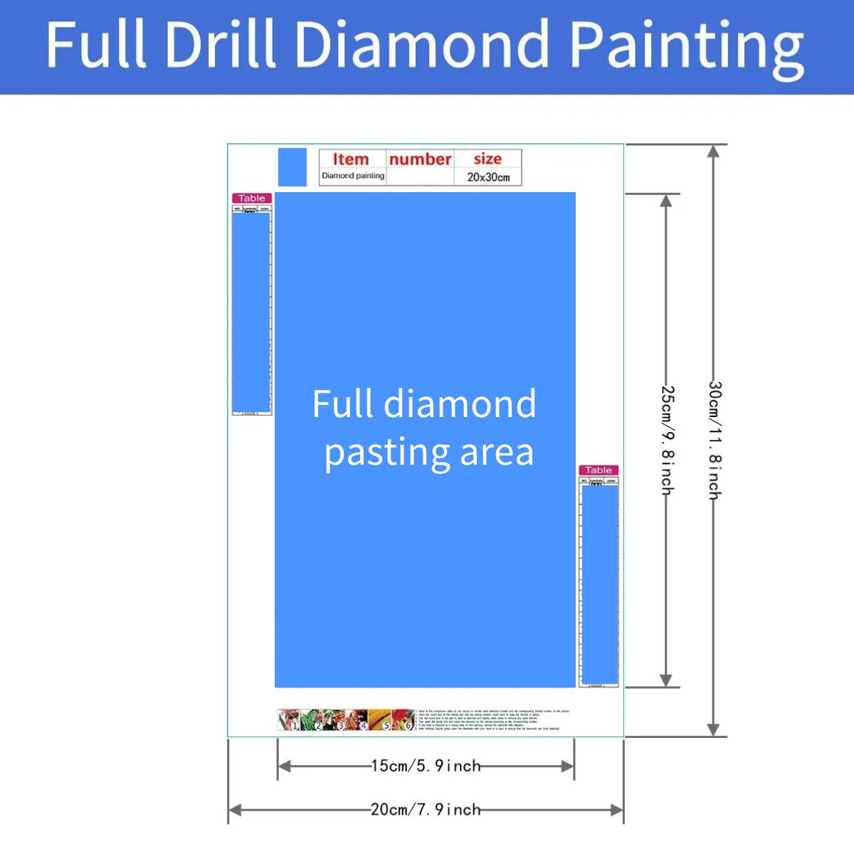 Animal Horse Diamond Painting Kit Full Round Drill Home Decor 20x29