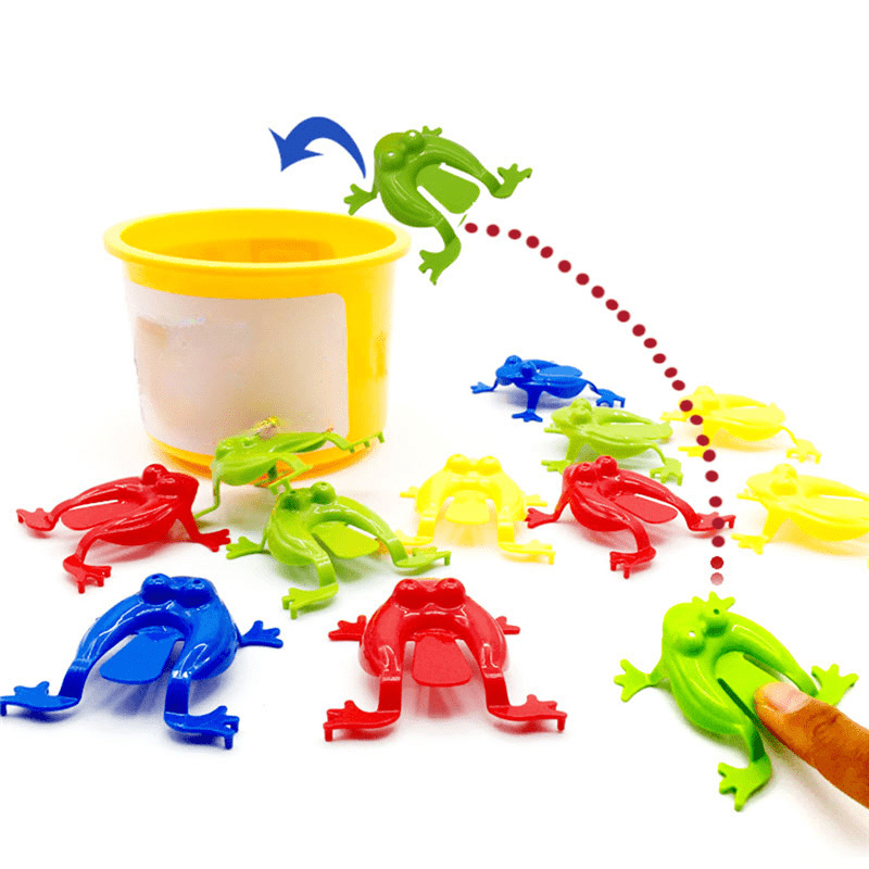 18pcs Jumping Frog Bounce Fidget Toys Party Favor Holiday Accessory Gift