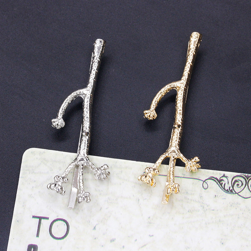 Golden Hair Pin Metal Branches Hair Clip Wedding Hair Accessories