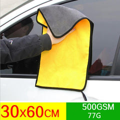 5pcs 500GSM Microfiber Cleaning Towel Soft Drying Cloth for Car Body Washing
