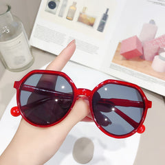 Oversized Oval Sunglasses Jelly Glasses UV400