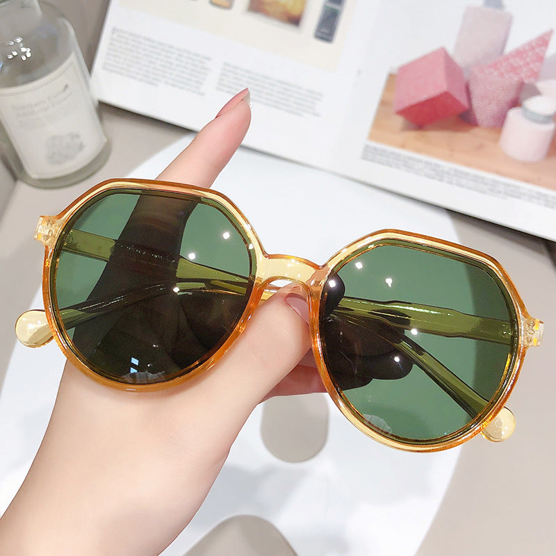 Oversized Oval Sunglasses Jelly Glasses UV400