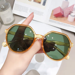 Oversized Oval Sunglasses Jelly Glasses UV400