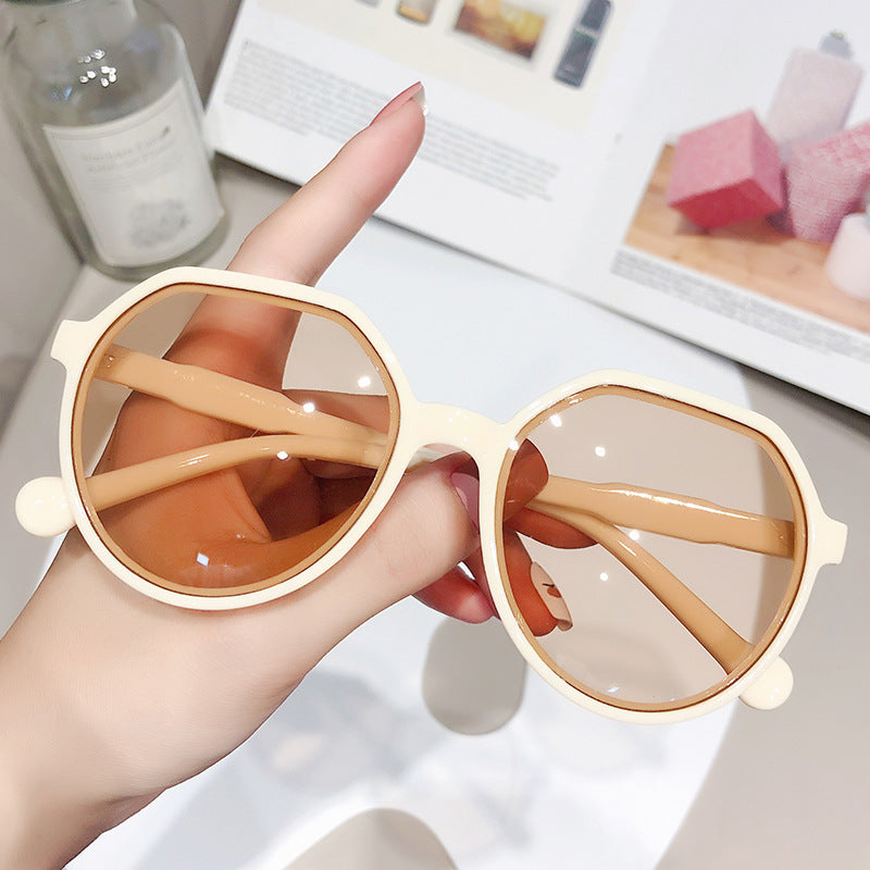 Oversized Oval Sunglasses Jelly Glasses UV400