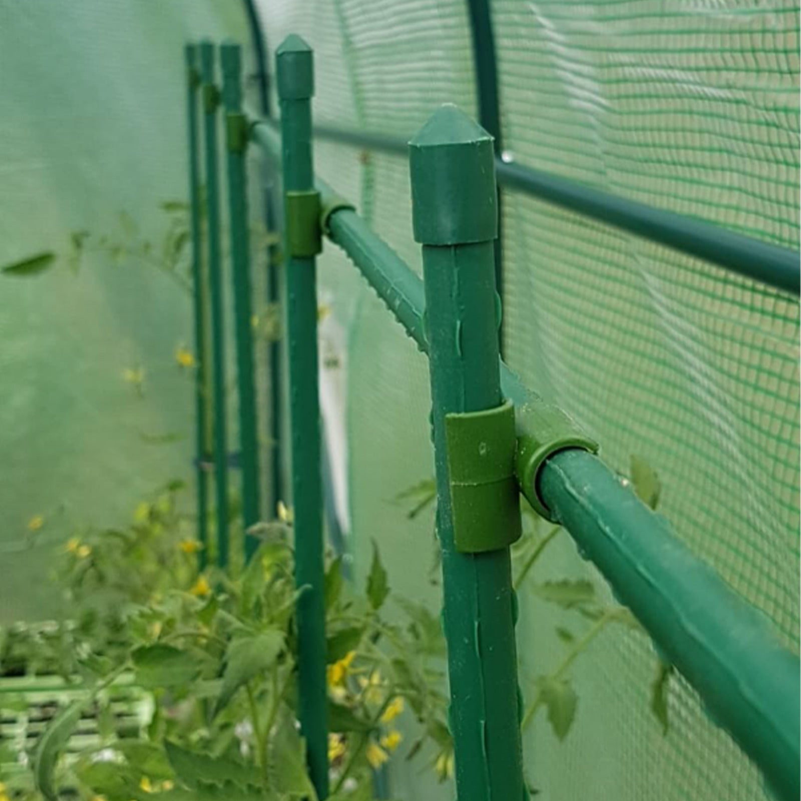 50pcs Cross Buckle Plant Support Gardening Pole Climbing Vine Frame