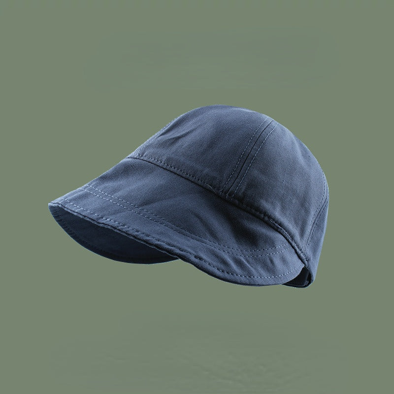 Women's Ponytail Cotton Sun Hat UV Protection Bucket Hat
