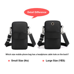 Minimalist Crossbody Bag Zipper Shoulder Bag Outdoor Phone Bag