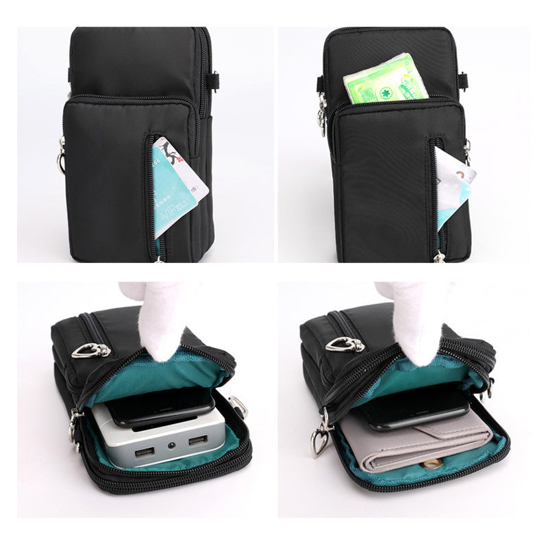 Minimalist Crossbody Bag Zipper Shoulder Bag Outdoor Phone Bag