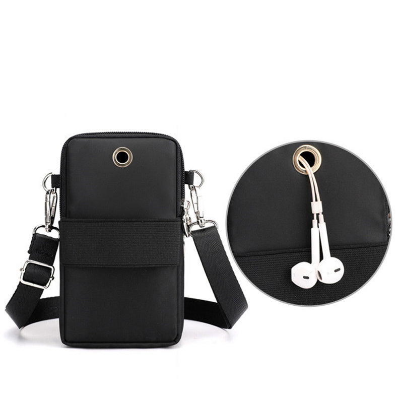 Minimalist Crossbody Bag Zipper Shoulder Bag Outdoor Phone Bag