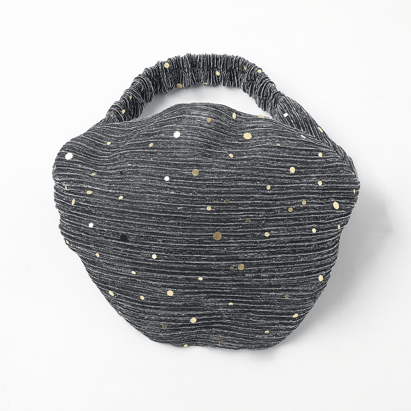 Sequin Decor Wide Brim Headband Elastic Head Hoop Stretchy Hair Band Women
