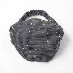 Sequin Decor Wide Brim Headband Elastic Head Hoop Stretchy Hair Band Women