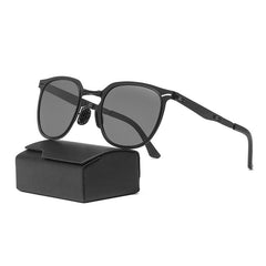 BY003 Polarized Driving Sunglasses UV400 Metal Frame Business Retro