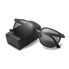 BY003 Polarized Driving Sunglasses UV400 Metal Frame Business Retro