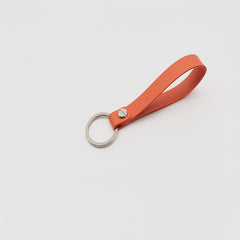 Solid PU Leather Bracelet Keychain Bag Charm Phone Lanyard Gift