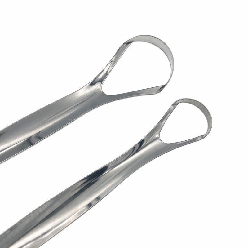 Stainless Steel Tongue Scraper Cleaner Beauty Health Gratte Langue