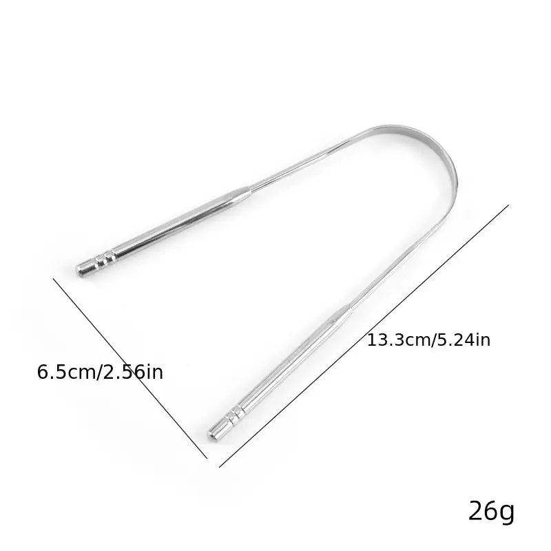 Stainless Steel Tongue Scraper Cleaner Beauty Health Gratte Langue