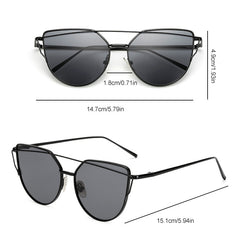Reflective Sunglasses Metal Frame Colorful Film Men's Casual