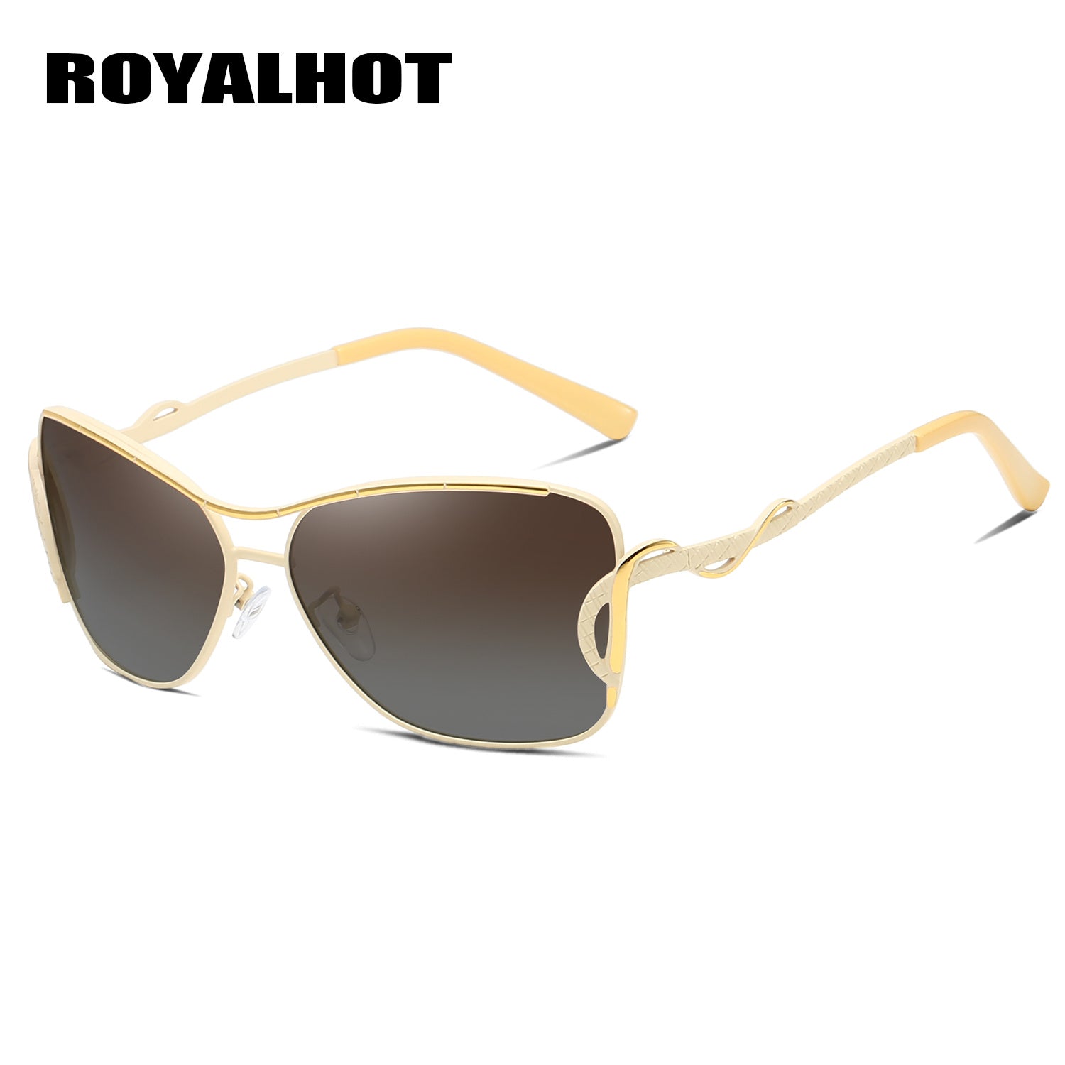 RoyalHot Polarized Oval Frame Sunglasses Driving Sun Glasses Shades