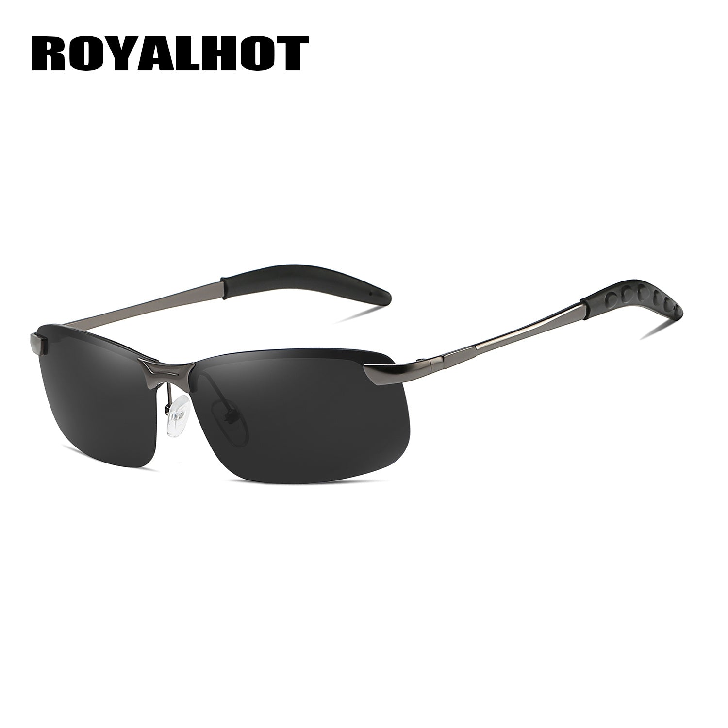 RoyalHot Polarized Alloy Rectangle Sunglasses Driving Sun Glasses P10013