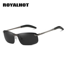 RoyalHot Polarized Alloy Rectangle Sunglasses Driving Sun Glasses P10013