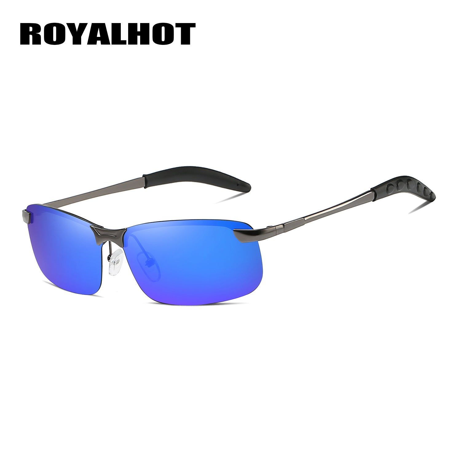 RoyalHot Polarized Alloy Rectangle Sunglasses Driving Sun Glasses P10013