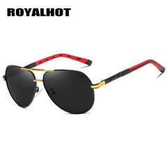 RoyalHot Mixed PC Polarized Alloy Oval Classic Frame Sunglasses