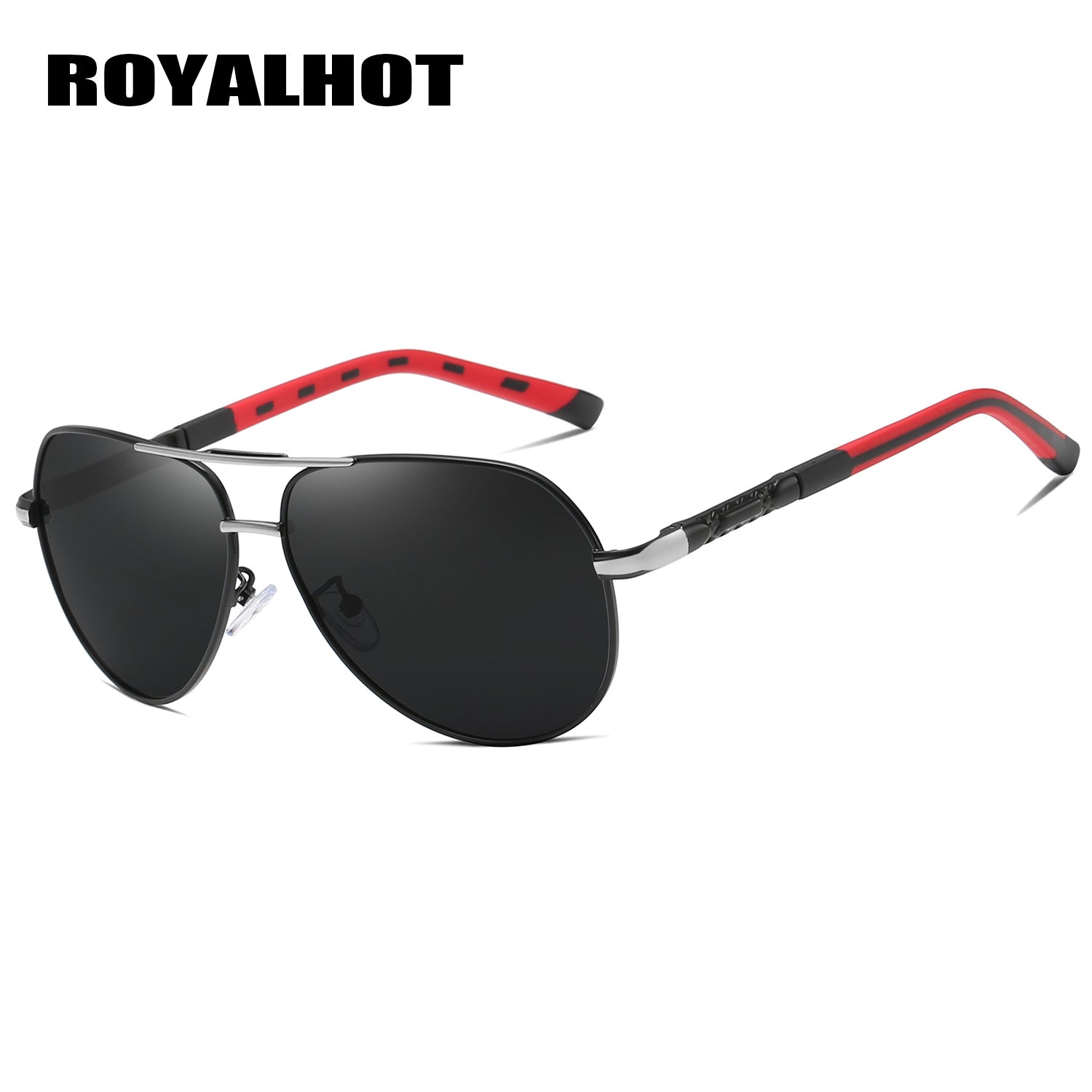 RoyalHot Mixed PC Polarized Alloy Oval Classic Frame Sunglasses