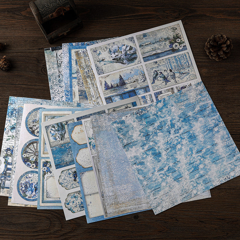 15 Sheets Retro Journal Ballet Decoration DIY Tools Student Stationery