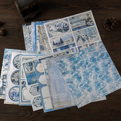 15 Sheets Retro Journal Ballet Decoration DIY Tools Student Stationery