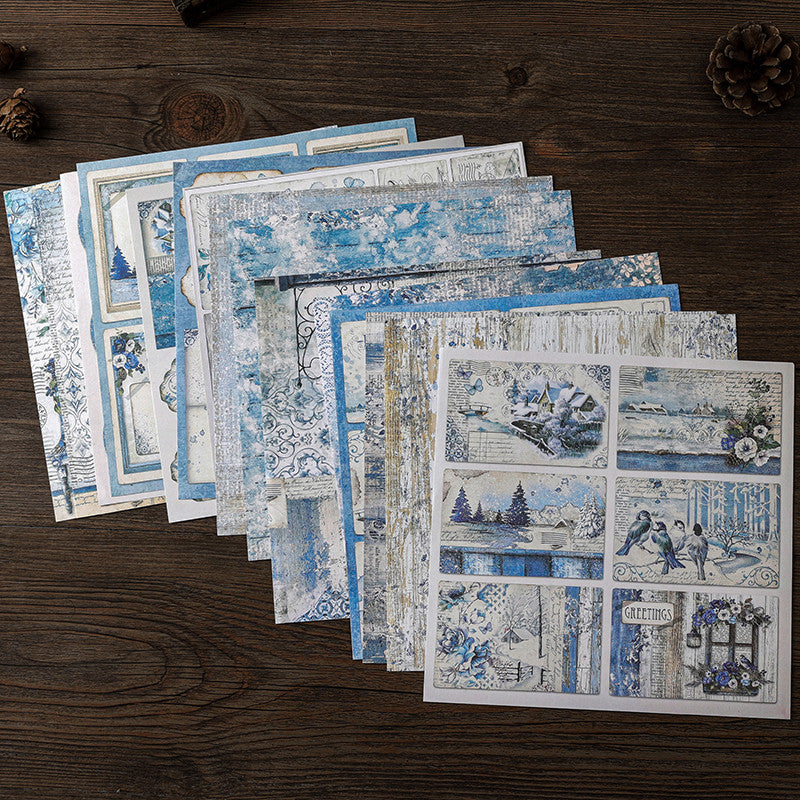 15 Sheets Retro Journal Ballet Decoration DIY Tools Student Stationery
