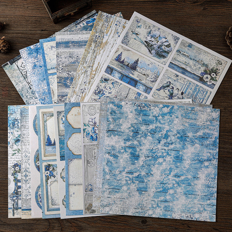 15 Sheets Retro Journal Ballet Decoration DIY Tools Student Stationery