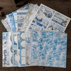 15 Sheets Retro Journal Ballet Decoration DIY Tools Student Stationery