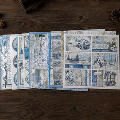 15 Sheets Retro Journal Ballet Decoration DIY Tools Student Stationery