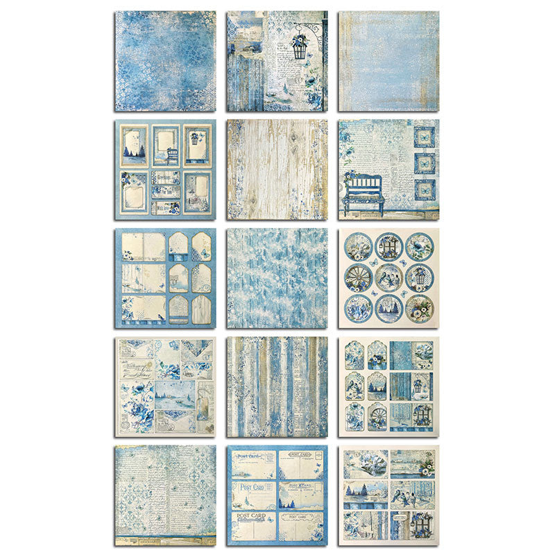 15 Sheets Retro Journal Ballet Decoration DIY Tools Student Stationery