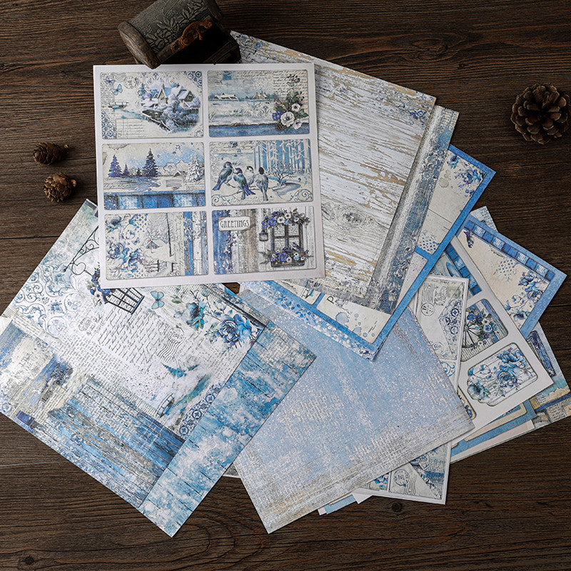 15 Sheets Retro Journal Ballet Decoration DIY Tools Student Stationery