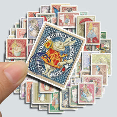 62pcs Alice Garden DIY Stickers for Kids and Students