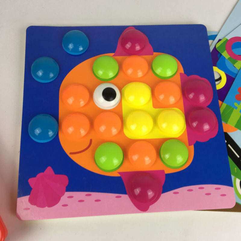 Button Art Toys Crafts For Toddler Activities Game Peg Board Preschool Toys